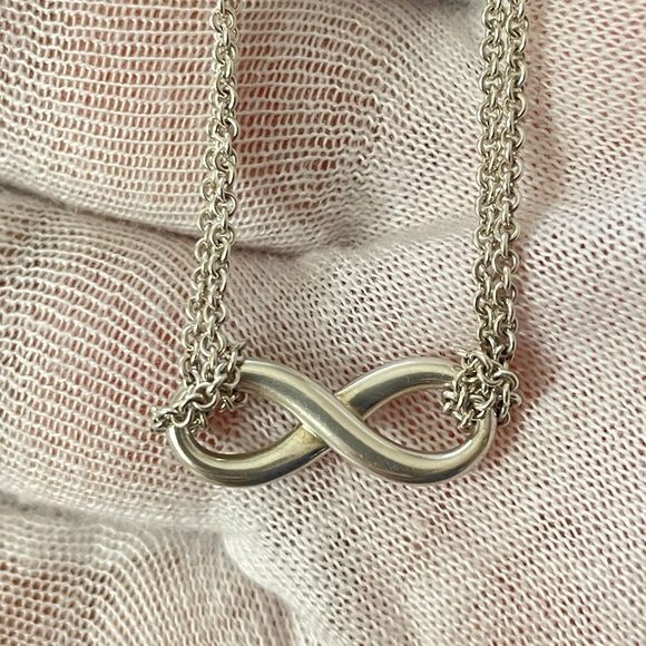 Tiffany & Co. Jewelry Tiffany Co Double Chain Infinity Necklace 6